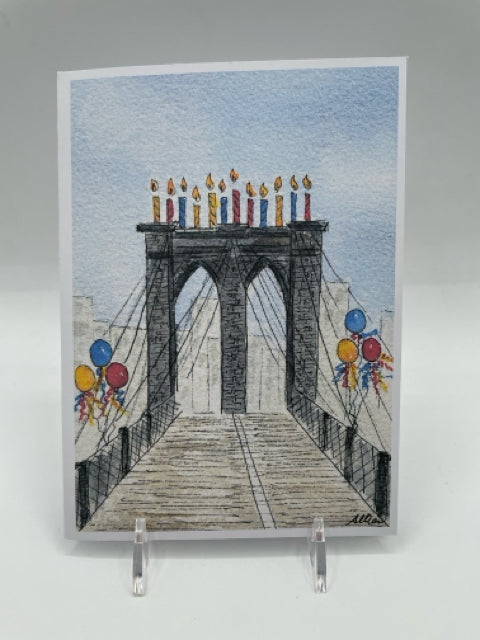 Party On The Bridge Birthday Card