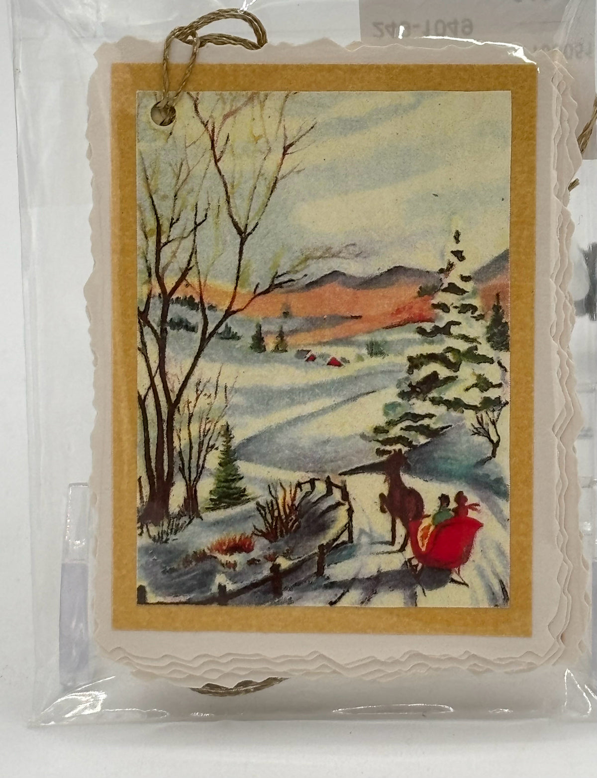 Sleigh Ride 10-Pack Christmas Tags