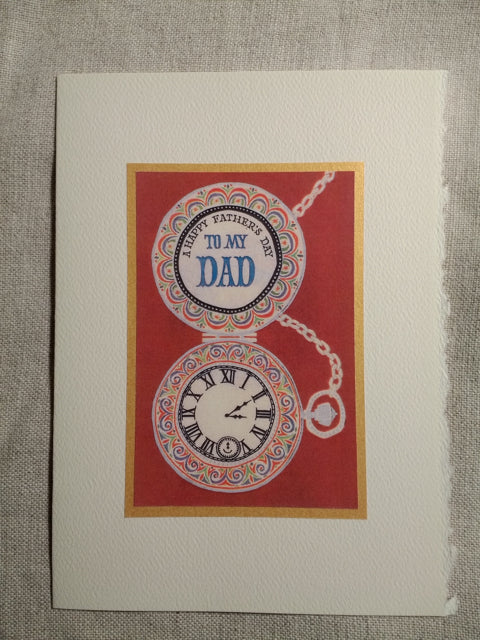 Pocket Watch Father's Day Card