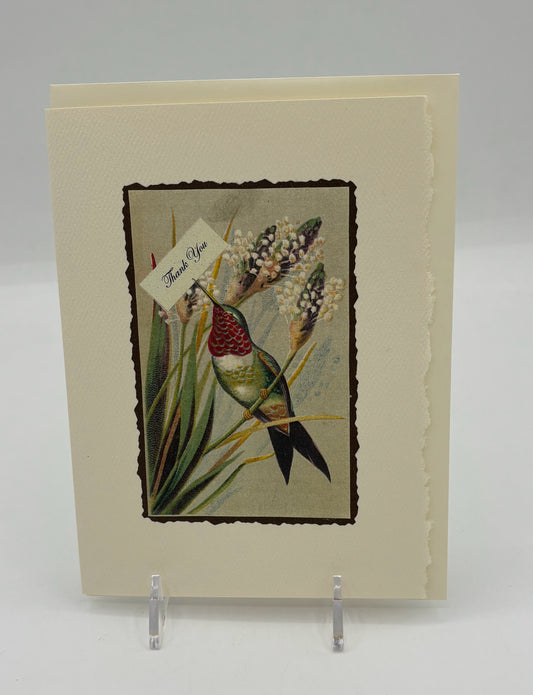 Hummingbird Thank You Card