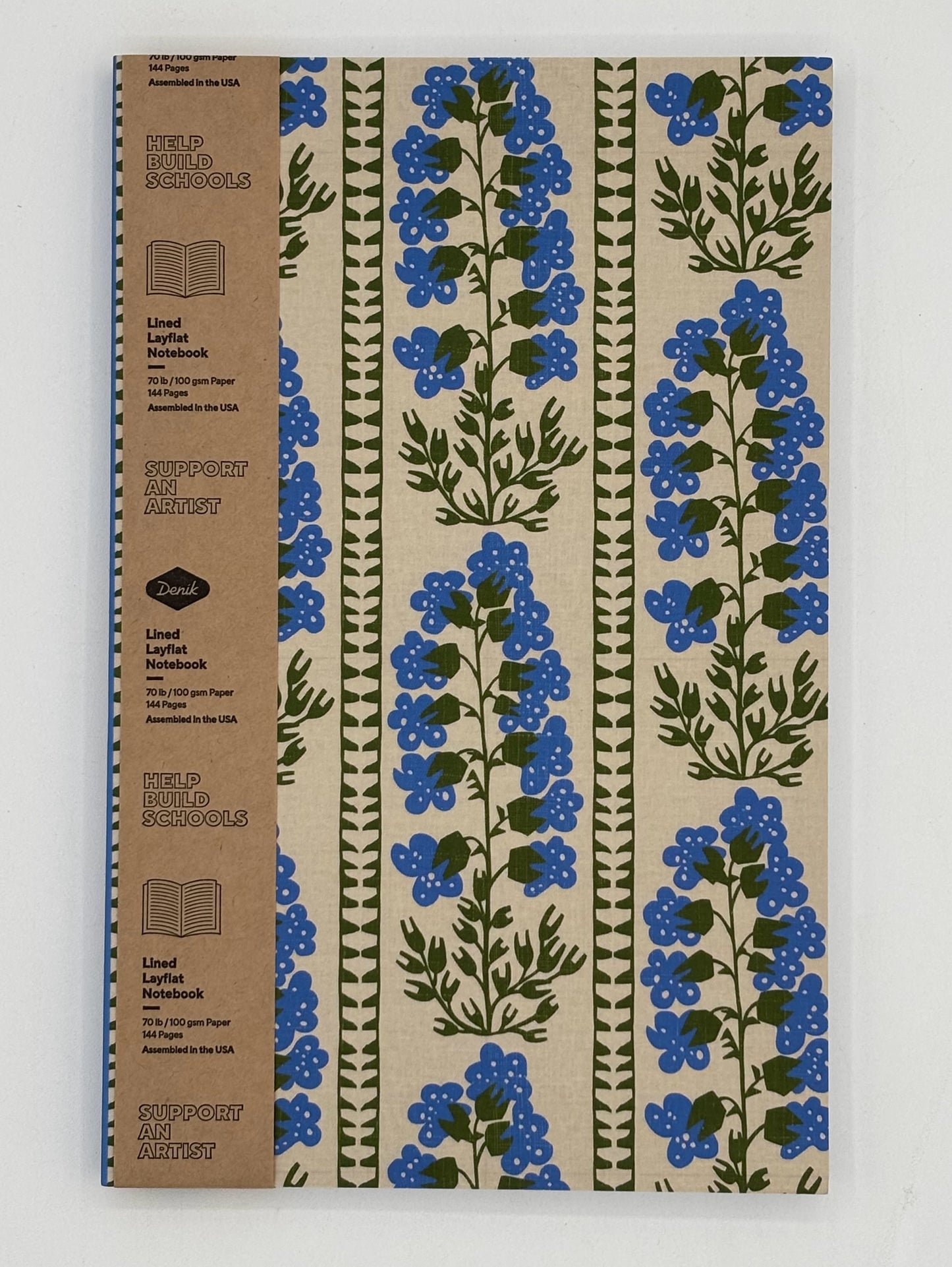Delphinium Layflat Notebook