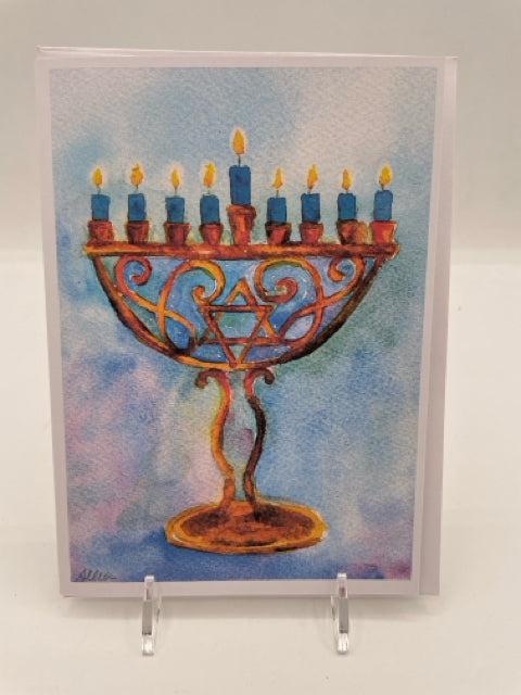 Hanukkah Menorah Card