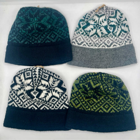 Wool Knit Norwegian Star Hat