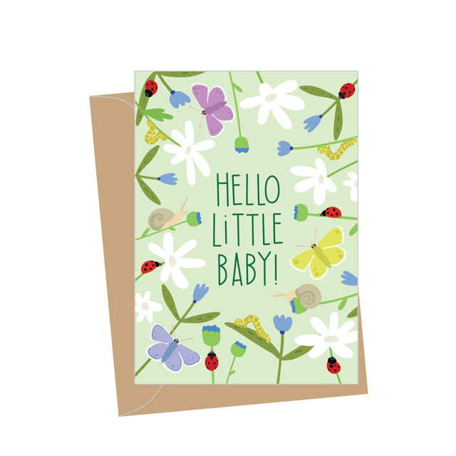Mini Ladybug New Baby Enclosure Card
