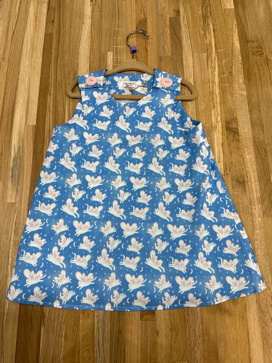 1 Y Jumper - White w/Blue Cats