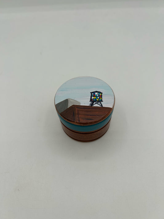Water Tower Wooden Ring Box