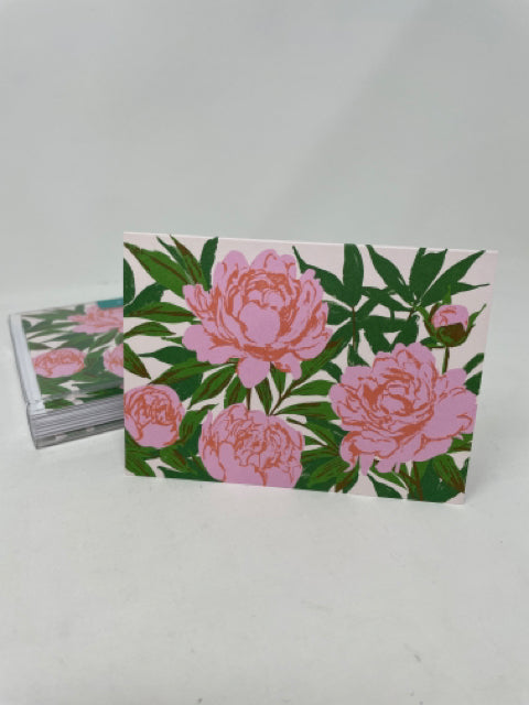 Pink Garden Peonies Boxed Cards