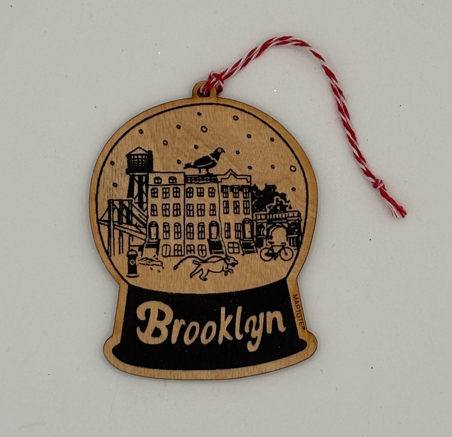 Brooklyn Wood Ornament