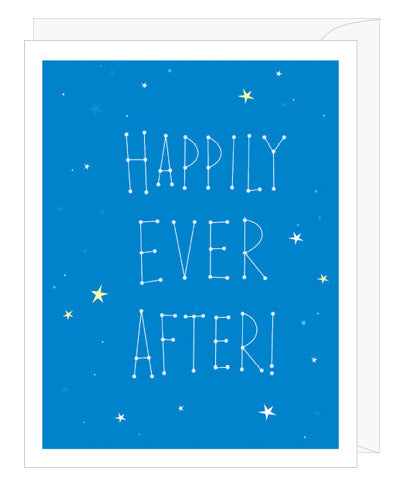 Stars Happily Ever After Wedding Card