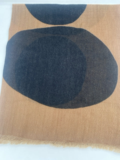 Black & Chocolate Dream Wool Scarf