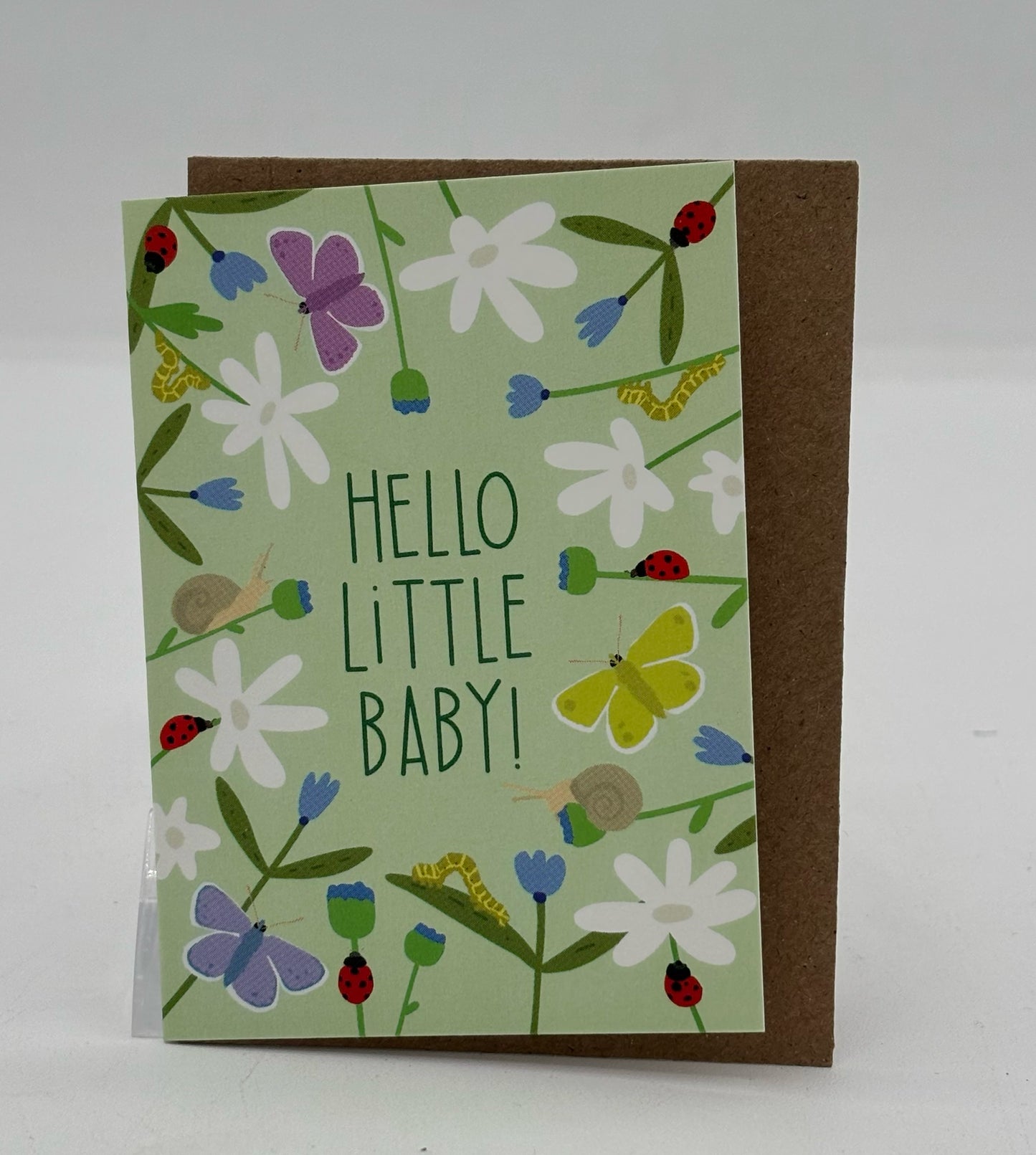 Mini Ladybug New Baby Enclosure Card
