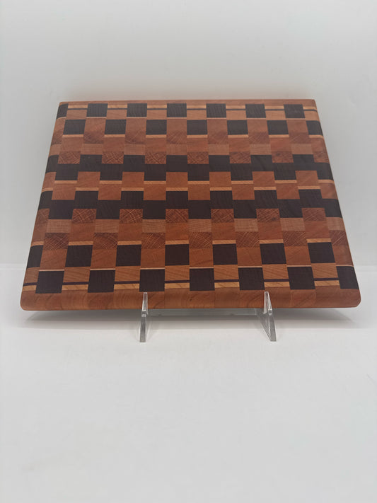 Mixed Harwoods Endgrain Cheese Board