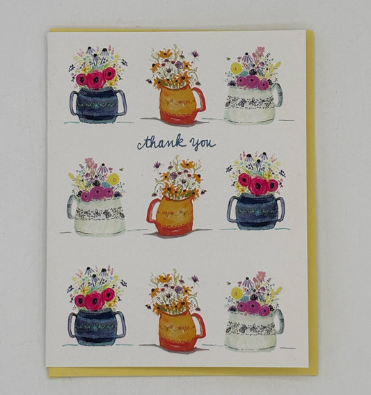 Cut Flowers Thank You Card