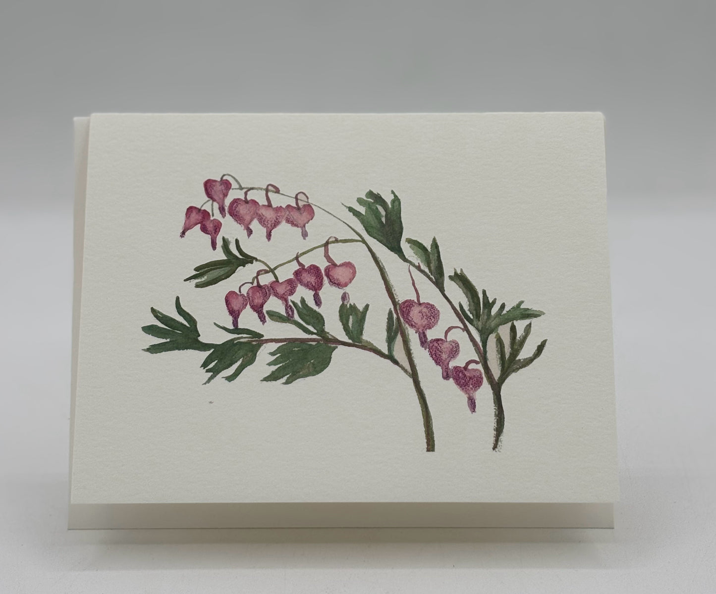 Watercolor Bleeding Hearts Card