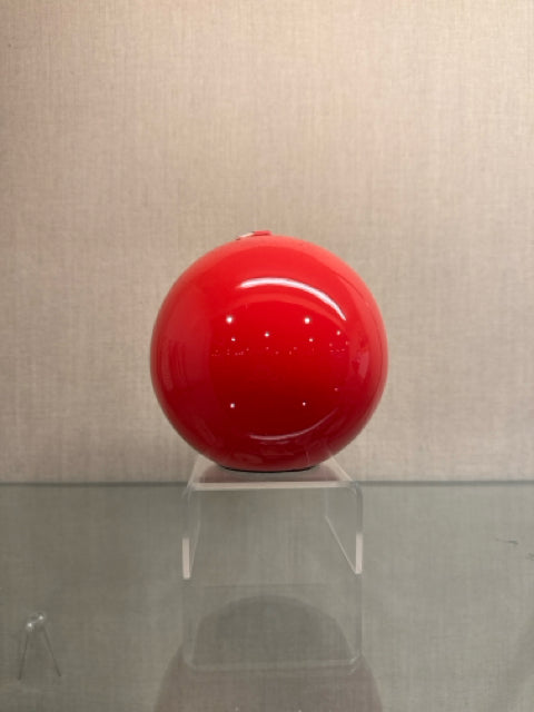 Meloria Lacquered Ball Candle Hand Finished in Coral