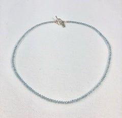 Blue Topaz & Hill Tribe Silver Necklace