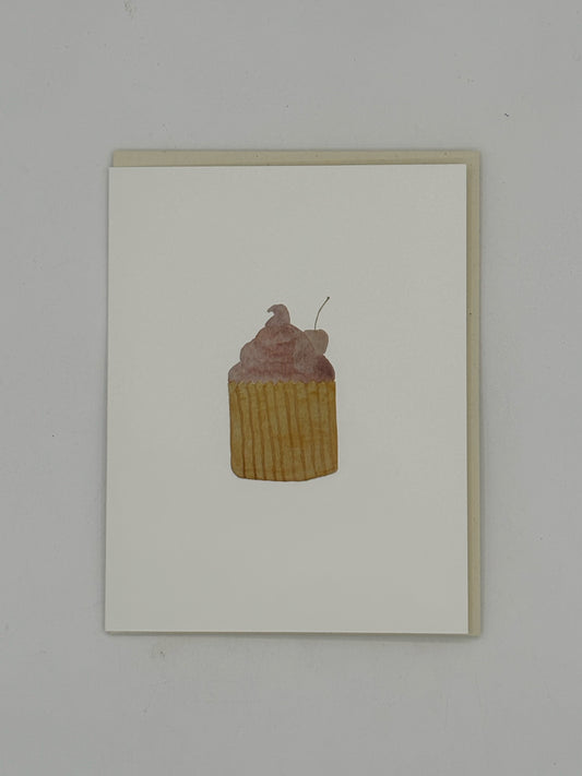 Birthday Cherry Cupcake Card