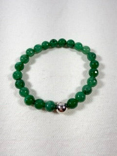 Light Green Faceted Jade Bracelet
