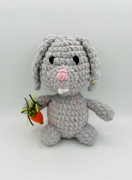 Grey Bunny with Carrot