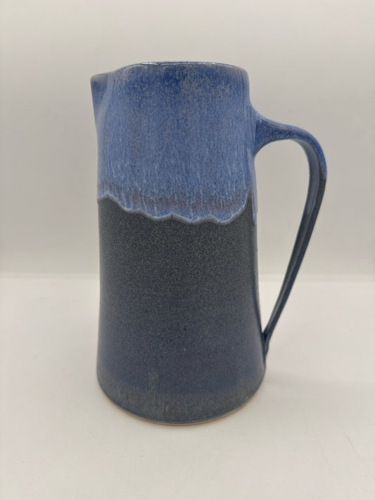 Blue Grey Ceramic Pitcher