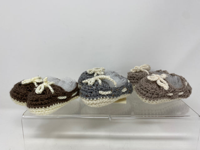 6-12 M Crocheted Acrylic Deck Shoes
