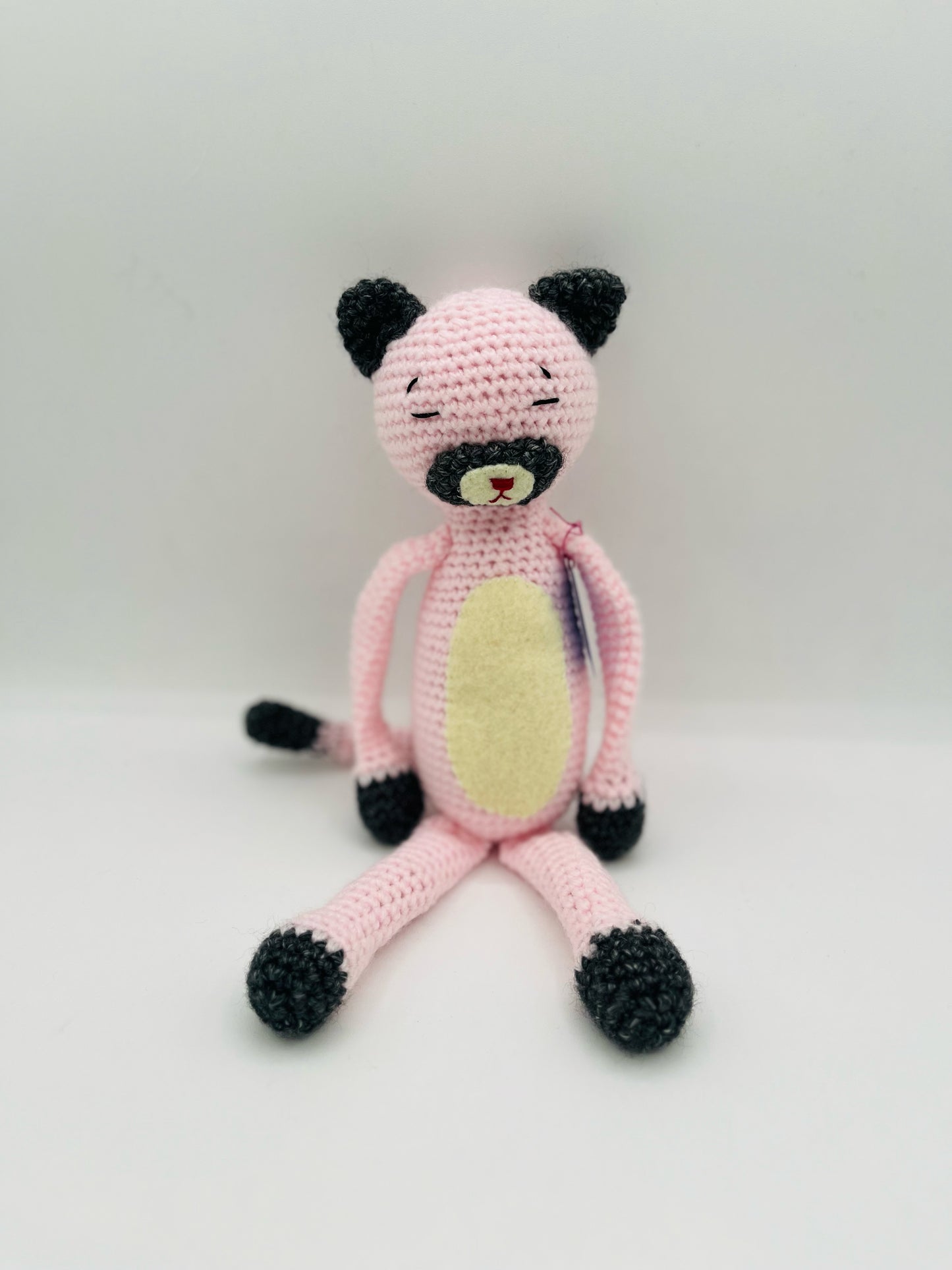 Amicat in pink crochet