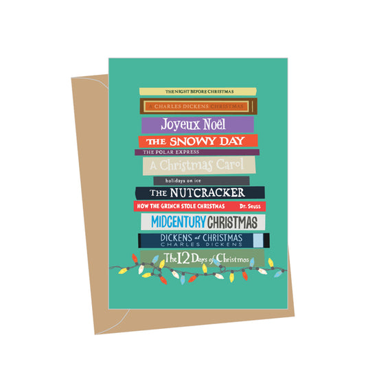 Mini Stack Of Holiday Books Enclosure Cards