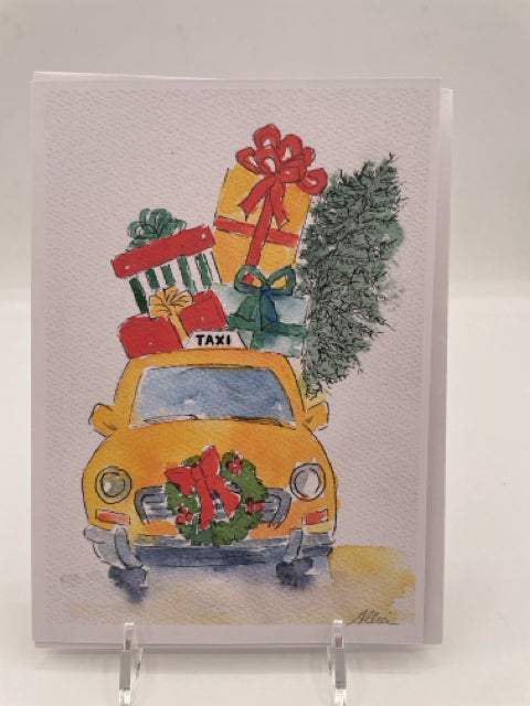 Christmas Cab Card