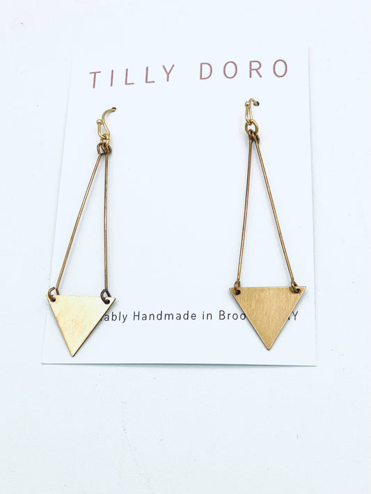 Triangle Drop Earrings