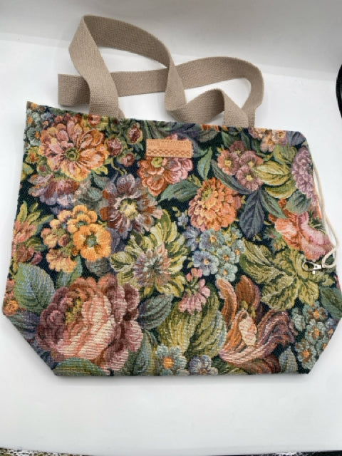 Floral Print Tote Bag