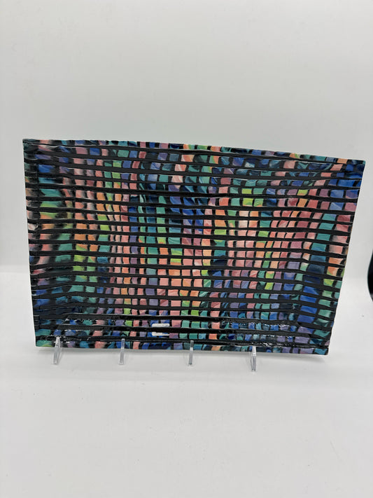 Multi-colored Porcelain Plate