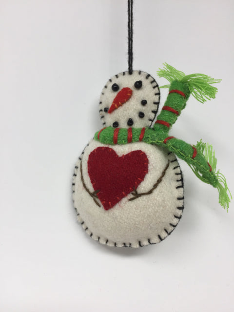 Snowman with Heart