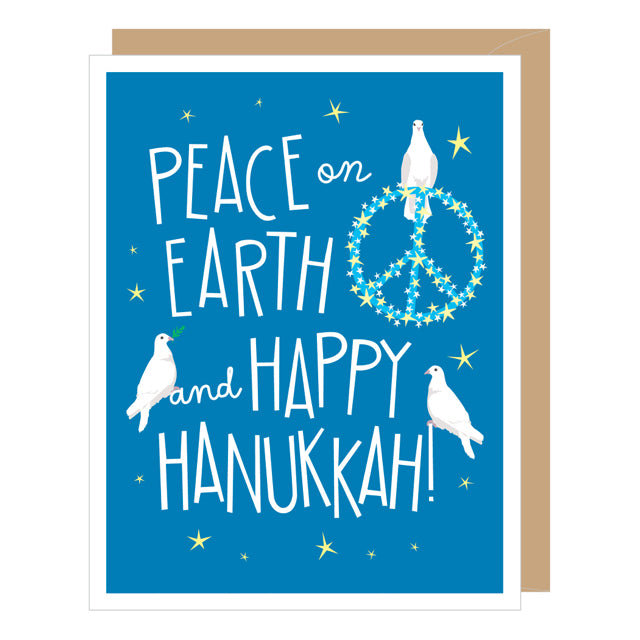 Peace On Earth Hanukkah Card
