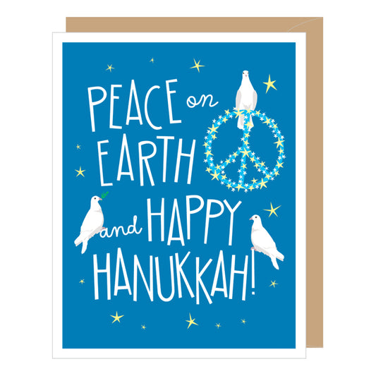 Peace On Earth Hanukkah Card