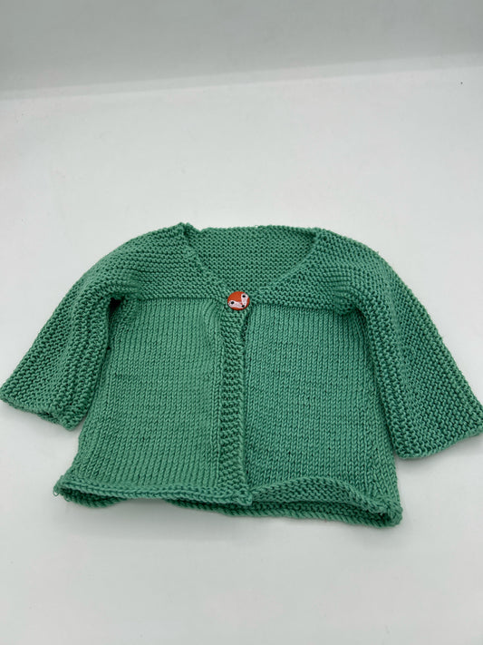 Newborn Cardigan - Sea Green