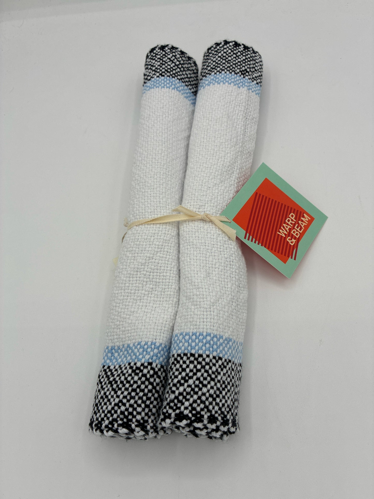 Hand Woven Center Stripe Placemats - Glacier