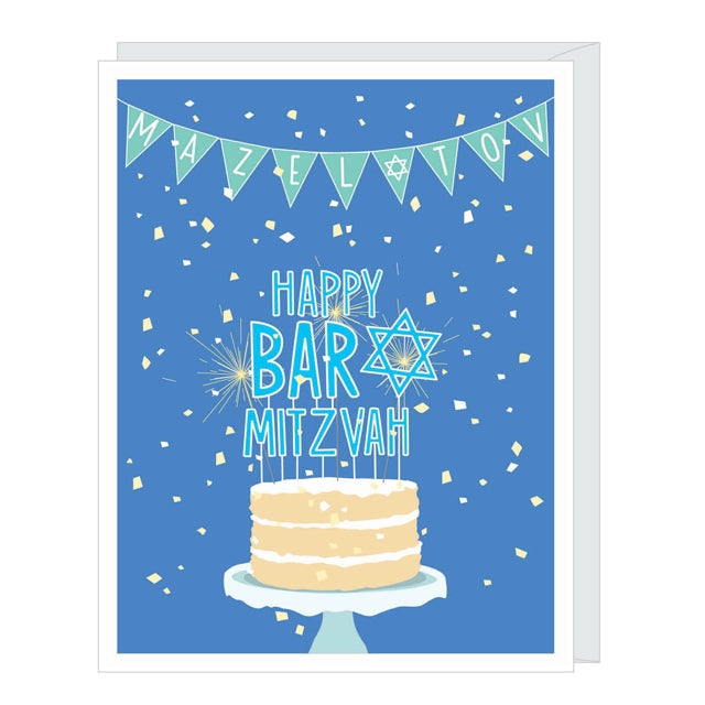 Bar Mitzvah Cake Card