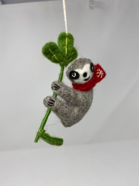 Snowflake Sloth Ornament