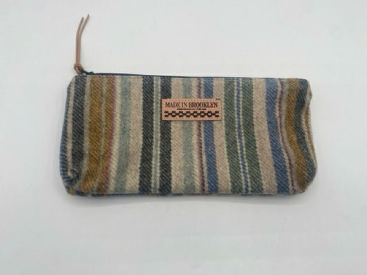 Striped Flannel Pouch