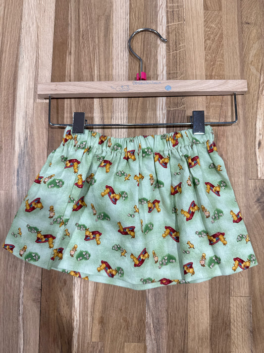 1 Y Twirly Skirt - Light Green w/Ducks