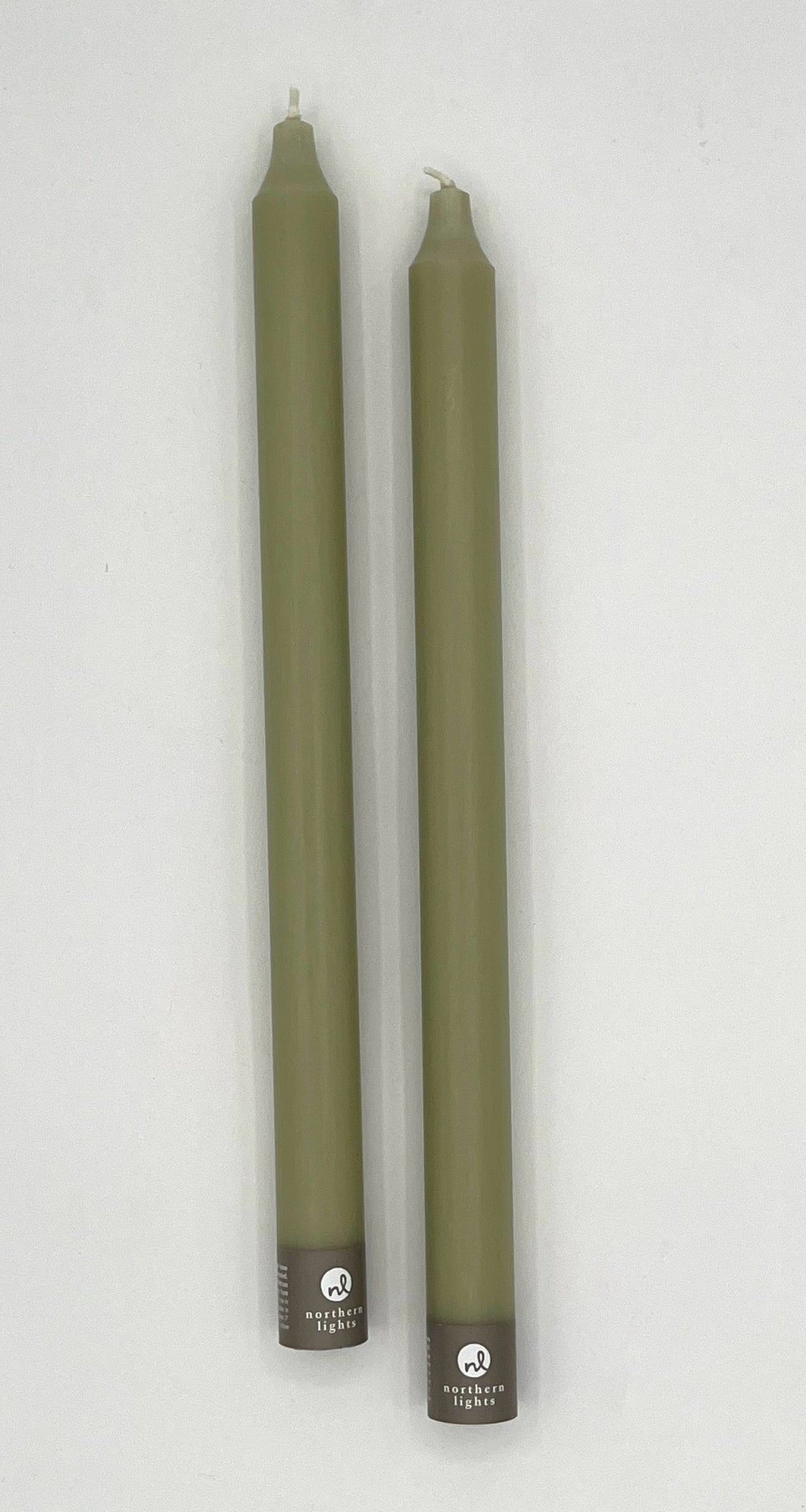 12" Sage Green Taper Candle