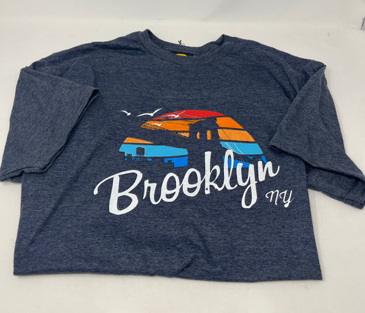 Blue Grey Heather BK Sunrise T-shirt Adult Large