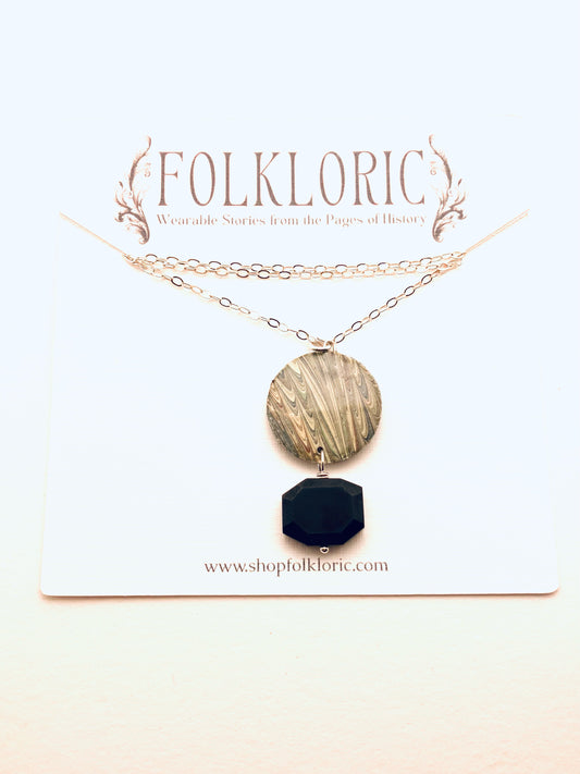 Morgaine Necklace with Black Spinel