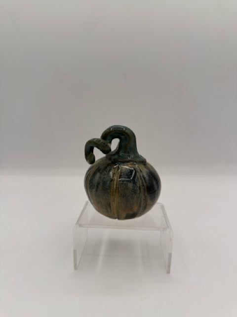 Turquoise Ceramic Pumpkin