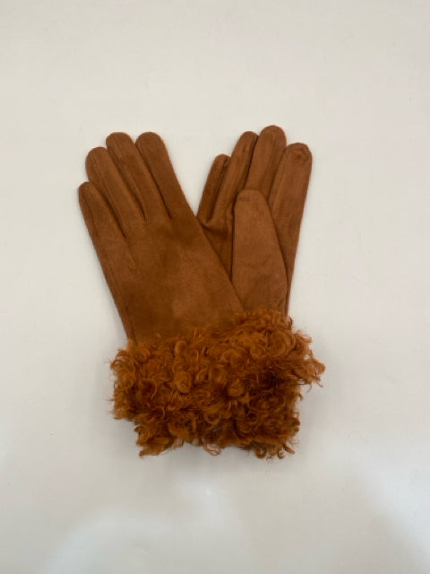Bronze Curly Cuff Gloves