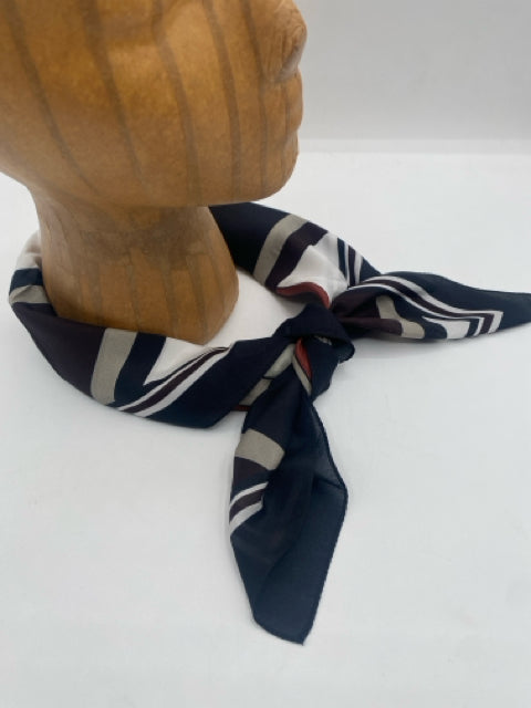 Brown Silk Square, Basketweave Stripessss