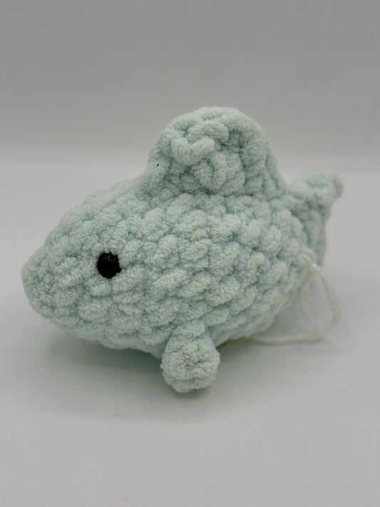 Crocheted Small Green Fish