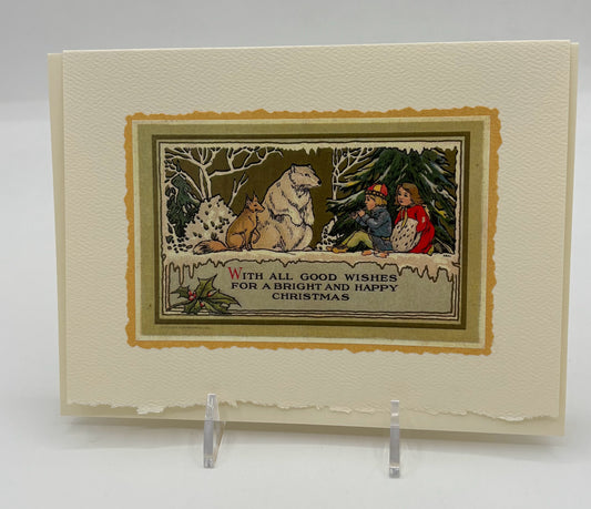 Fox And Polar Bear Card