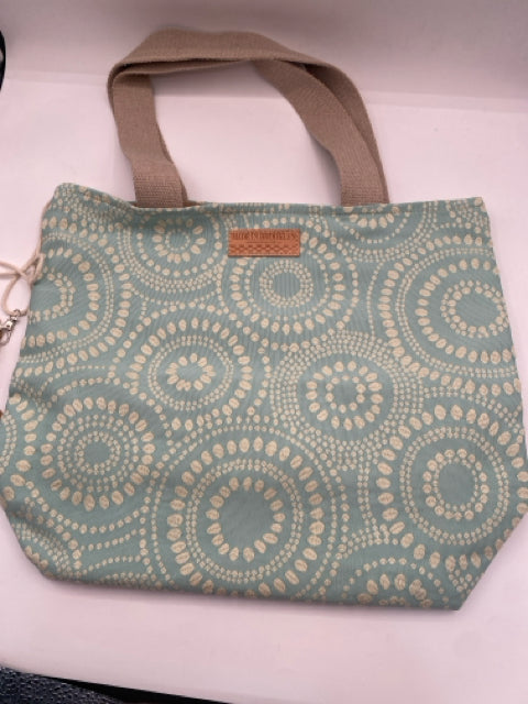Aqua & Cream Tote Bag