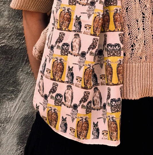 Owls Silk Scarf
